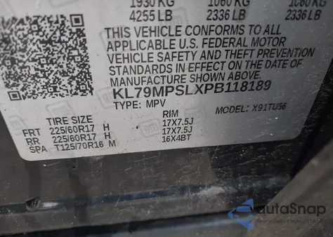 2023 Chevrolet Trailblazer Fwd Lt from USA, damaged, VIN KL79MPSLXPB118189